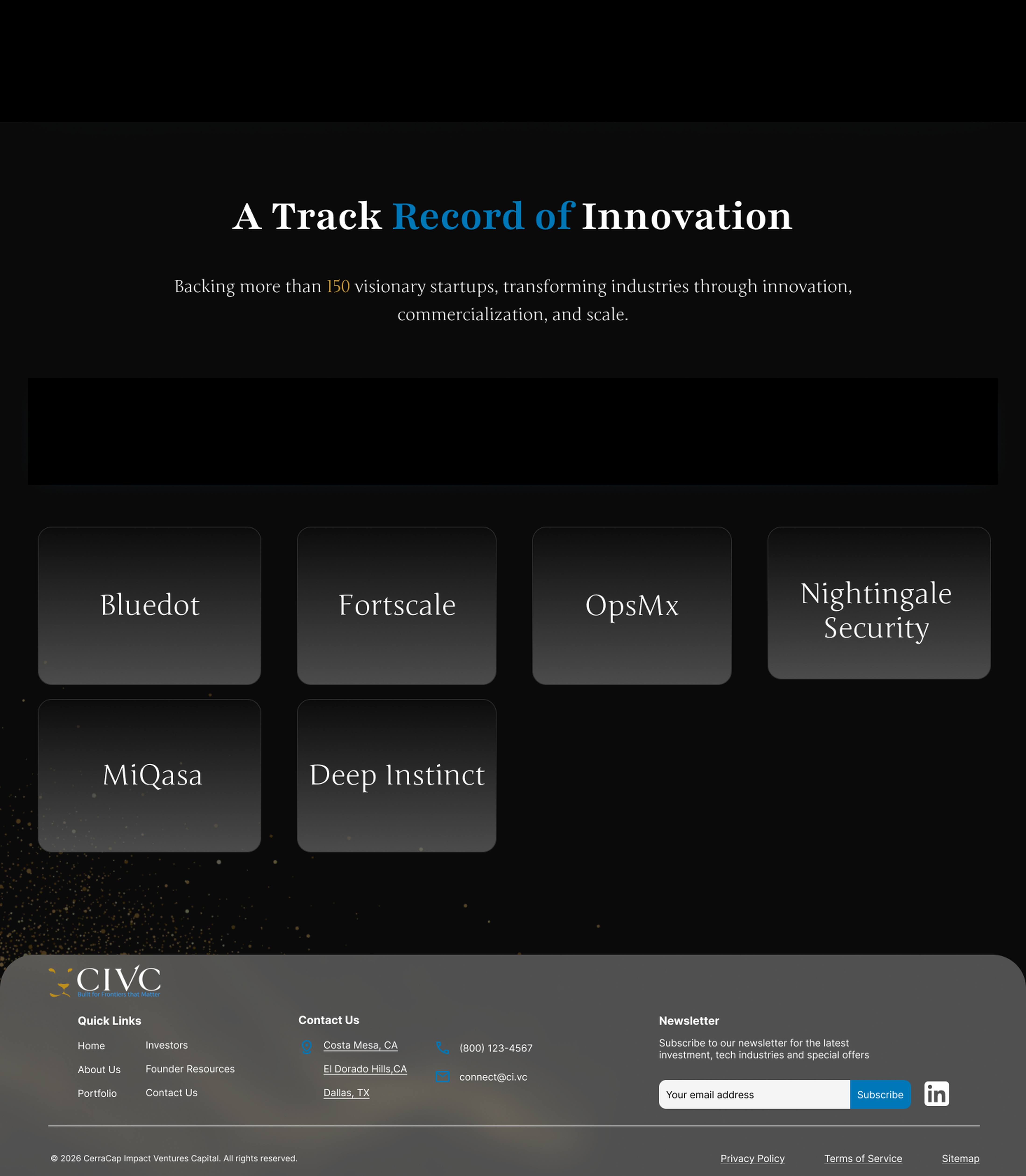 CIVC cyber and national security portfolio